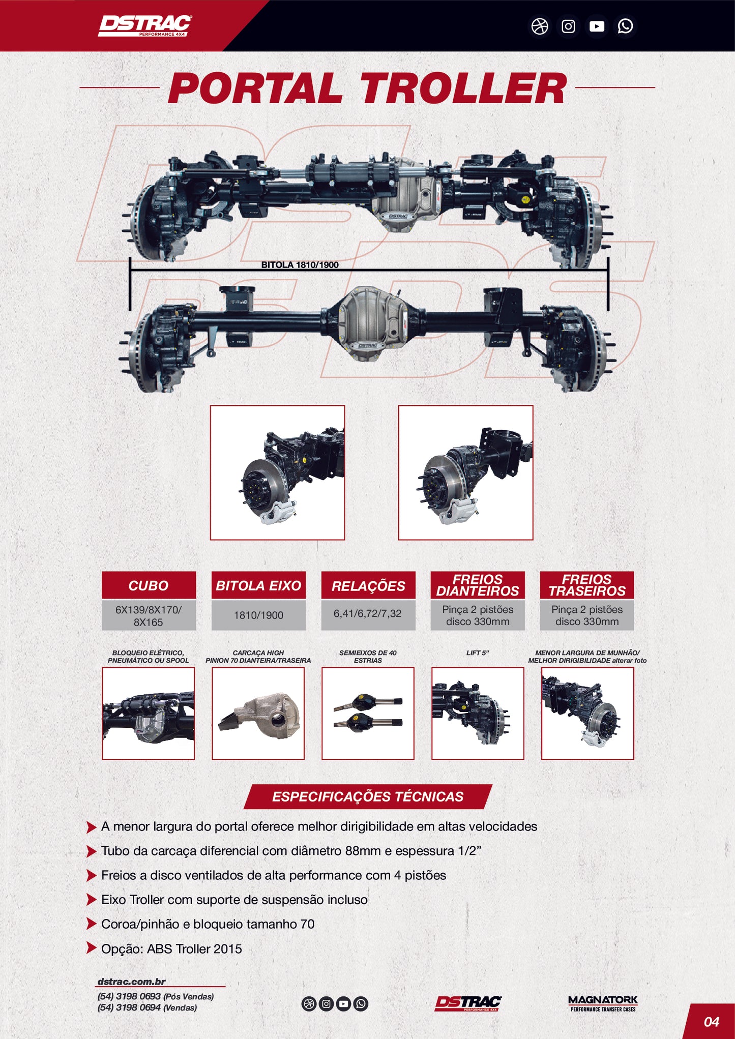 EIXO TROLLER PORTAL DS76