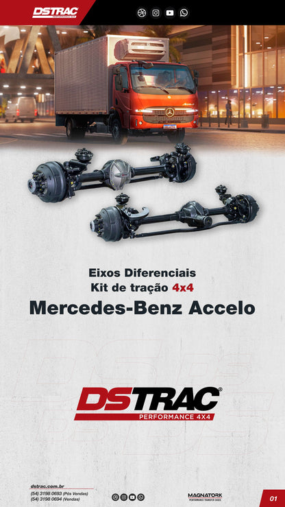 Eixo dianteiro Mercedes-Benz Accelo/LO916