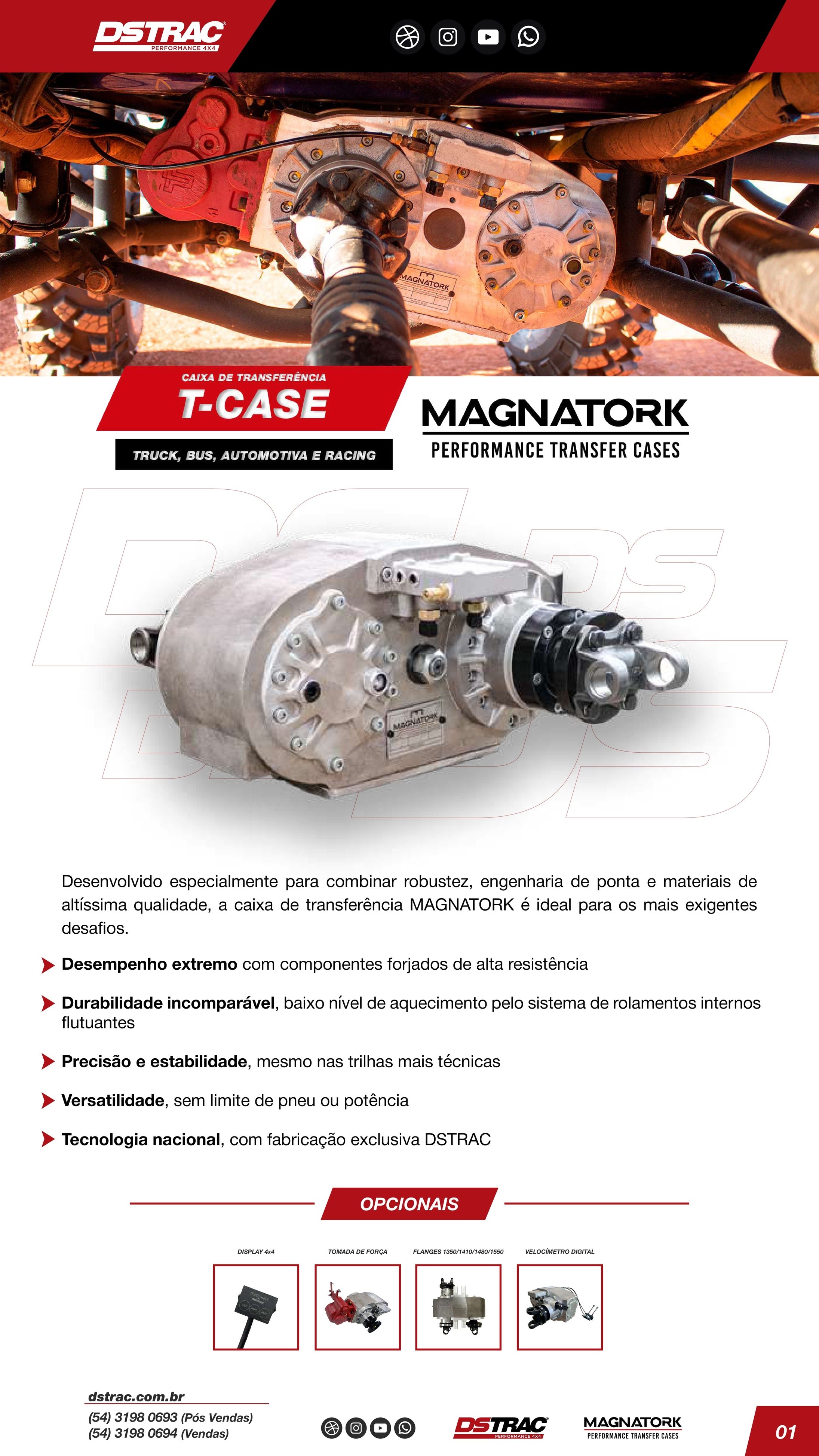 Caixa de transferência Magnatork divorciada – DSTRAC